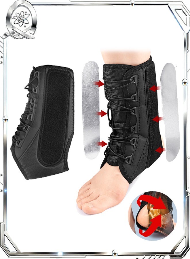 دعامة للكاحل، دعامة قابلة للتعديل للساق، ضمادة ضغط للساق السفلى للتعافي من إصابات الكاحل - Image 1